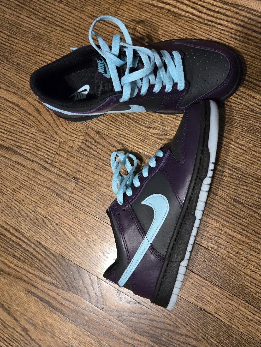 Nike Dunk Low Purple with Light Blue Accents